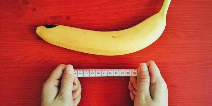 a pénisz mérése a bővítés előtt egy banán példájával